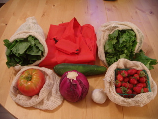 Reusable bags i use at the Farmer's market