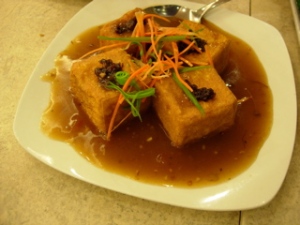 Fried tofu at Big Mao